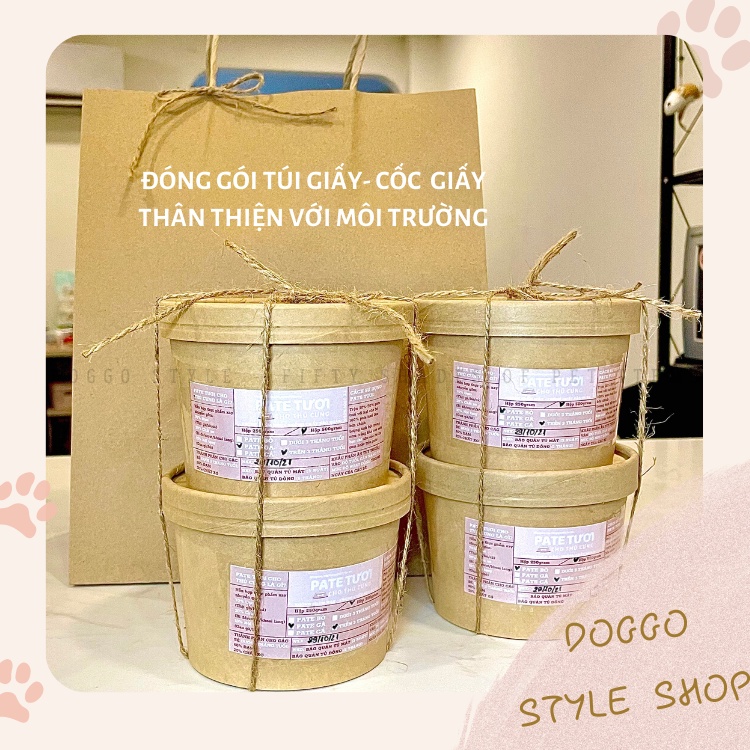 Pate Tươi Cho Mèo Vị Cá DOGGOSTYLE Homemade Cải Thiện Tiêu Hóa Đặc Biệt Dành Cho Bé Kén Ăn 250g/500g