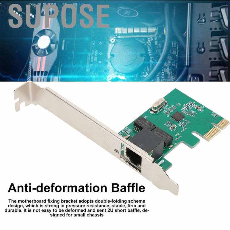 Card Mạng Supose Rtl8111E 1000mbps Pci-E X1 Gigabit Ethernet Lan