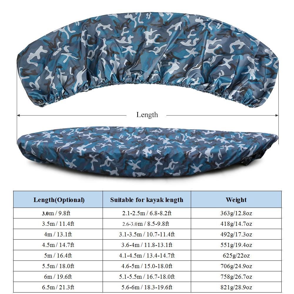 Vỏ Bọc Thuyền Kayak / Ca Nô Bằng Nylon Chống Thấm Nước / Tia UV Siêu Bền Tiện Dụng