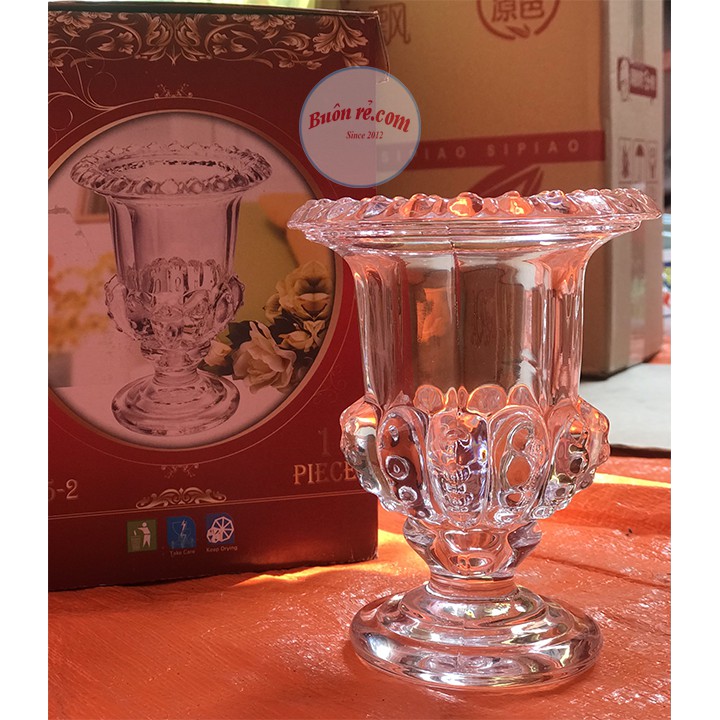 Ly bày phật thủ thủy tinh, cắm hoa độc đáo cao cấp sang trọng, tinh tế 00952/00953 - Buôn Rẻ