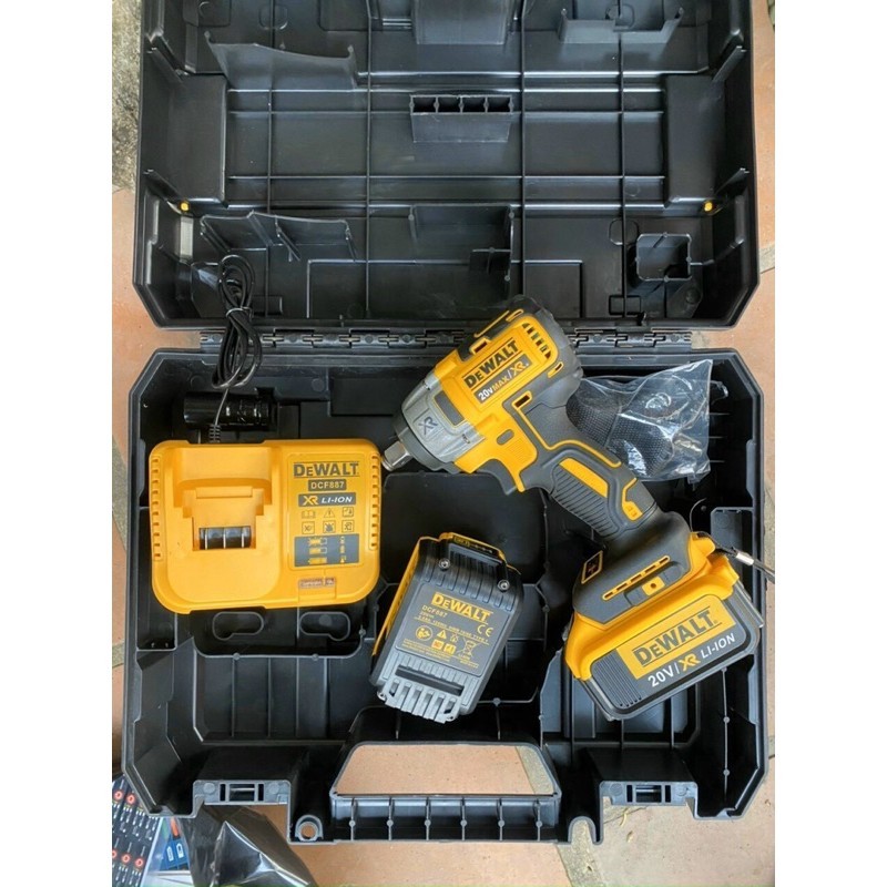 MÁY SIẾT BULONG DEWALT 20V DCF887 ĐỘNG CƠ KHÔNG CHỔI THAN HÀNG CAO CẤP