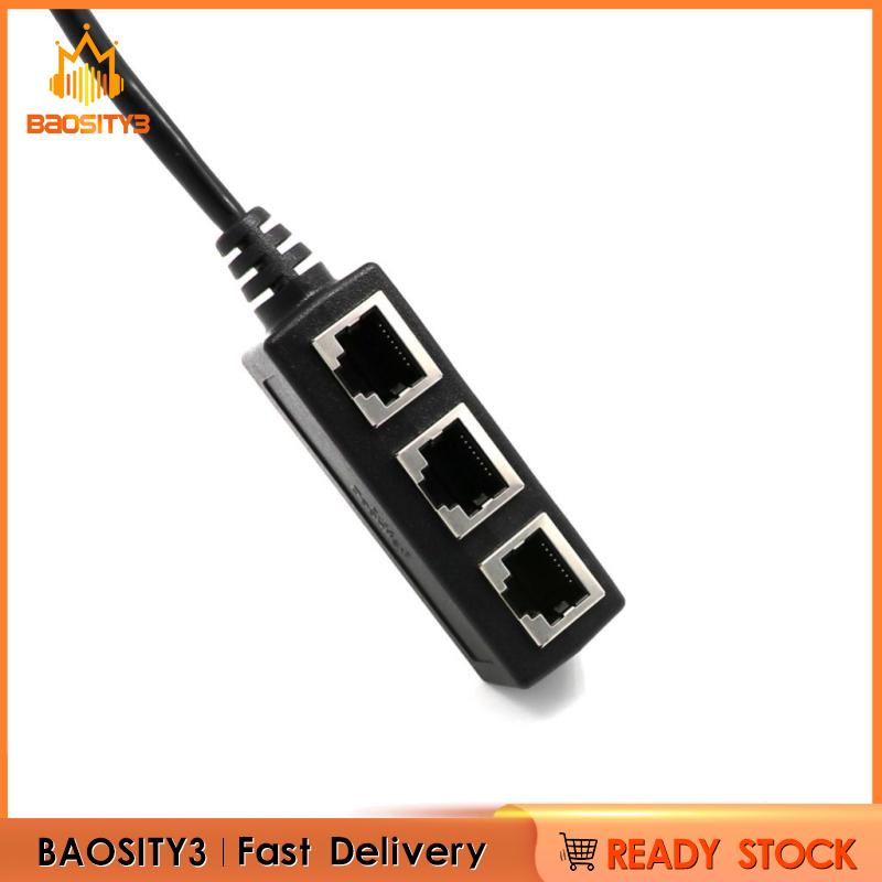 Bộ Chia Cổng Rj45 Y 1 Sang 3 Cổng Cho Cat 5 / Cat 6 Lan Ethernet Plug | BigBuy360 - bigbuy360.vn