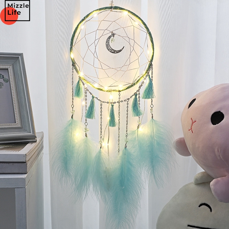 Dream Catcher Gắn Đèn Led Trang Trí