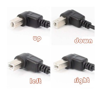 Mới 90 độ góc 3ft usb 2.0 a đến usb2.0 b cáp cho máy in máy quét dây cho hp canon epson brother máy in
