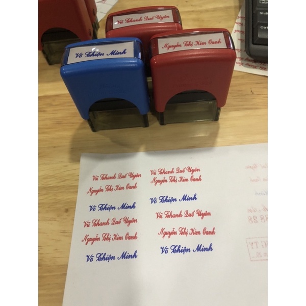 Khắc dấu tên 1 dòng Shiny tốt, giá siêu rẻ khắc siêu đẹp