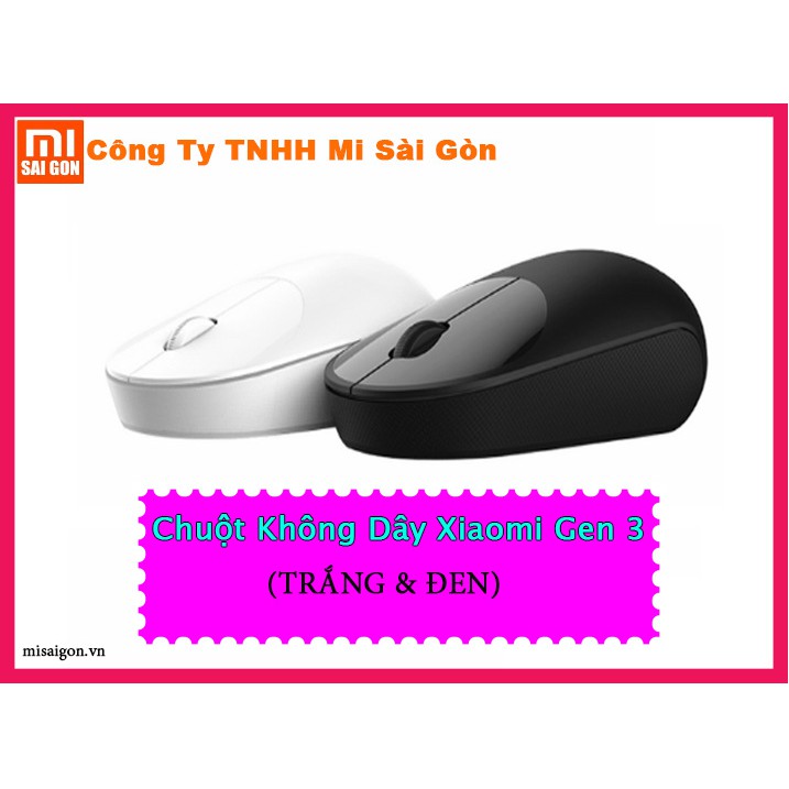 Chuột Không Dây Xiaomi Gen 3 - 2018 ( Trắng&Đen)