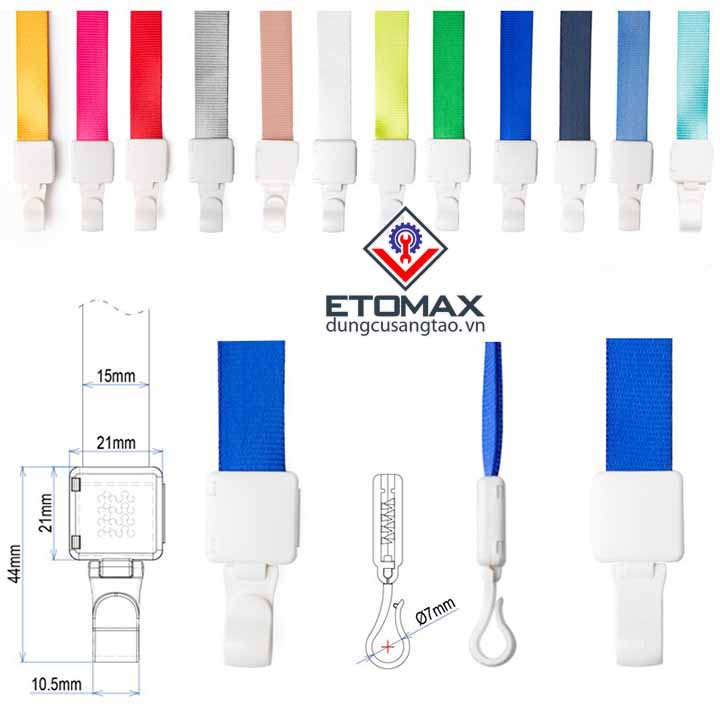 Bao đựng bảo vệ thẻ nhân viên Uhoo kèm dây đeo, Chất liệu nhựa cap cấp
