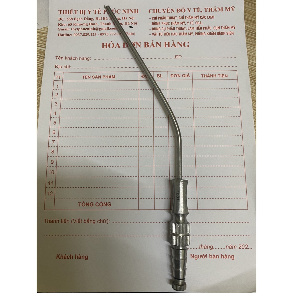 Ống hút dịch, hút mỡ inox
