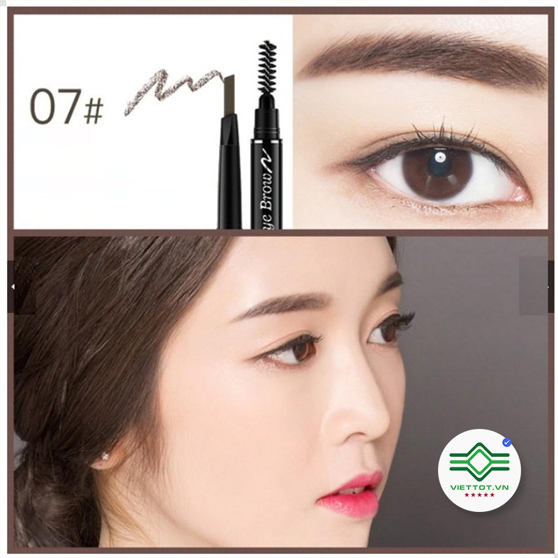 Chì Kẻ Mày Double Effect Lameila 02 đầu không thấm nước VT113