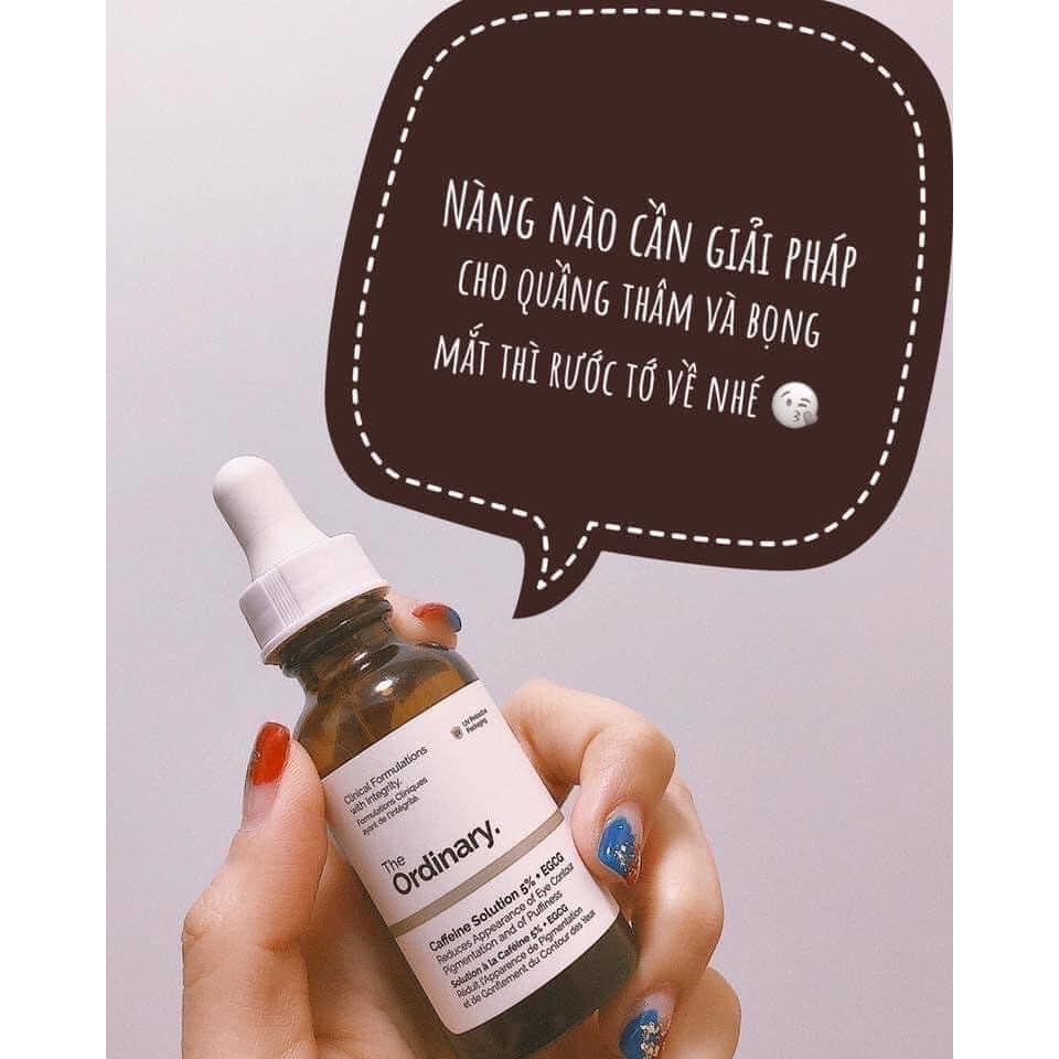 Serum trị quầng thâm mắt The Ordinary Caffeine Solution 5% + EGG