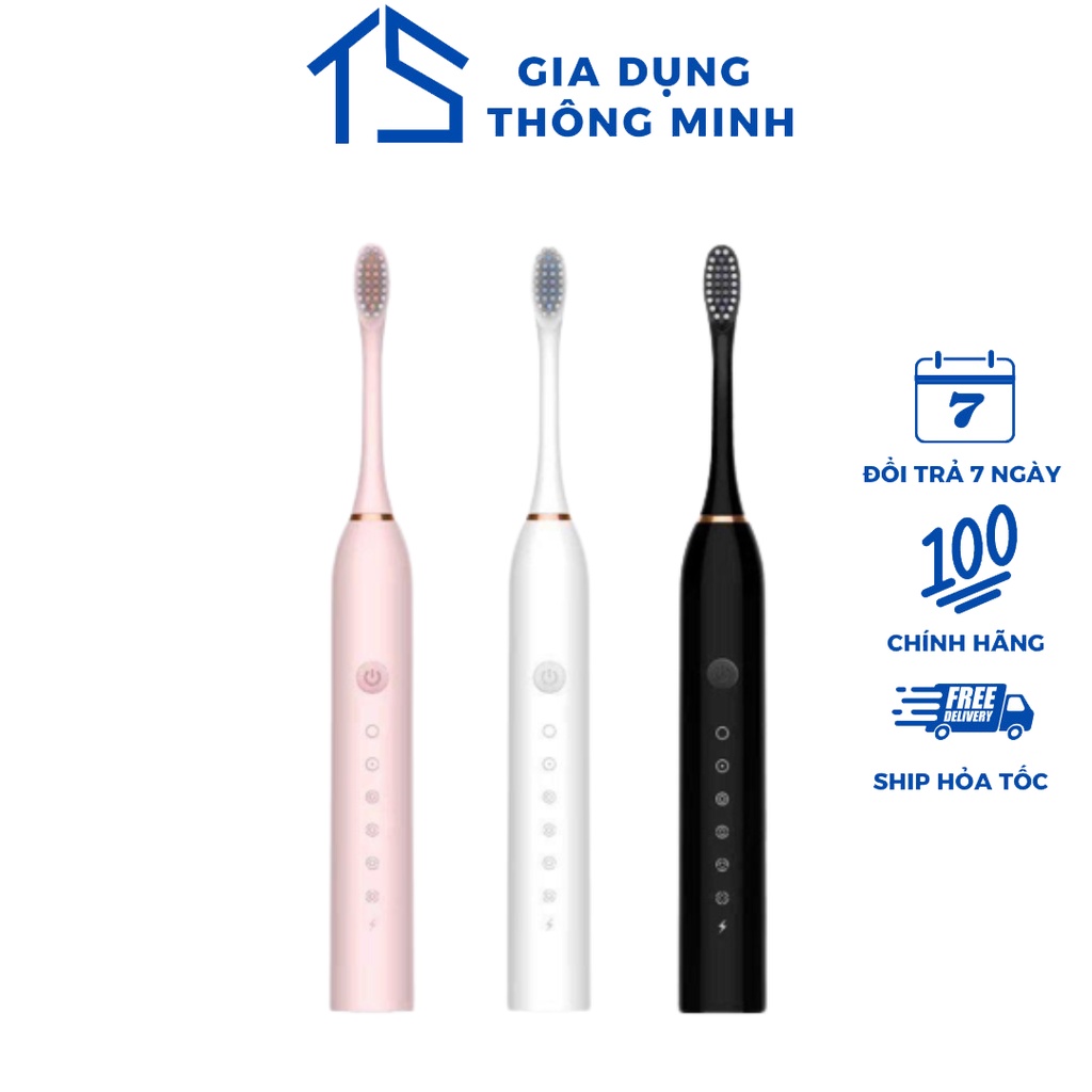 Bàn chải điện Hachico Sonic X3 pro tự động với lông chải siêu mềm