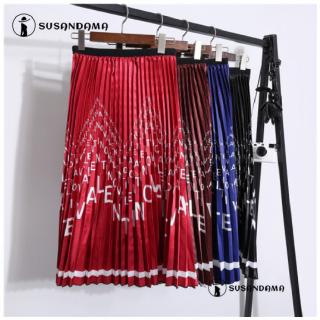 Chân váy xòe in họa tiết cách điệu thanh lịch dành cho nữ