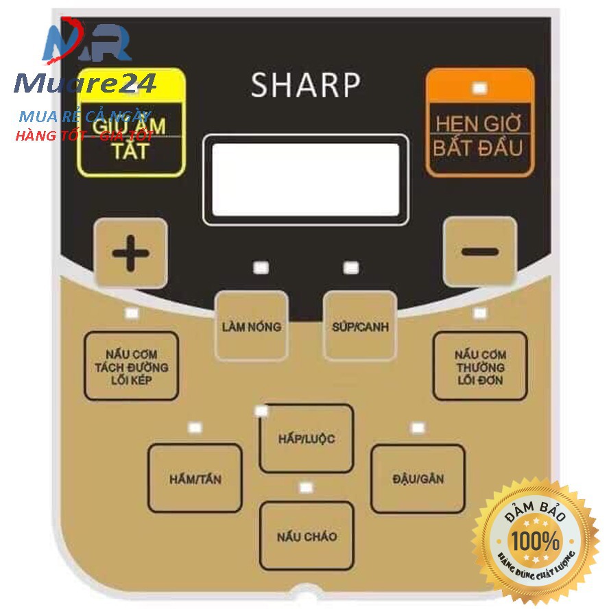 Nồi cơm tách đường Sharp 1.8 lít bảo hành 12 tháng | BigBuy360 - bigbuy360.vn