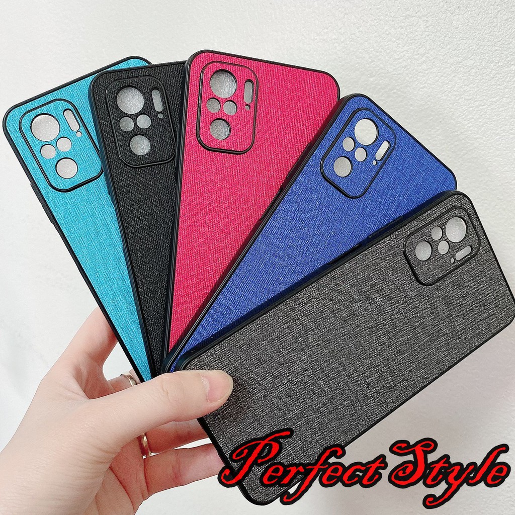 Ốp lưng Xiaomi redmi note 10 / note 10 pro họa tiết vải Jean cao cấp