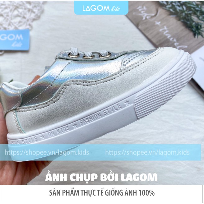 [CAO CẤP] Giày Sneaker Bé Gái | Giày Thể Thao Trẻ Em Gái Da Bóng - Mềm - Êm | 1-3-5 Tuổi  GS008