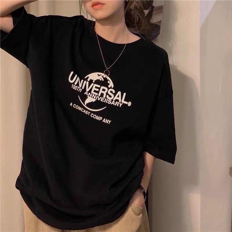 Áo thun UNIVERSAL Tay lỡ from rộng Unisex