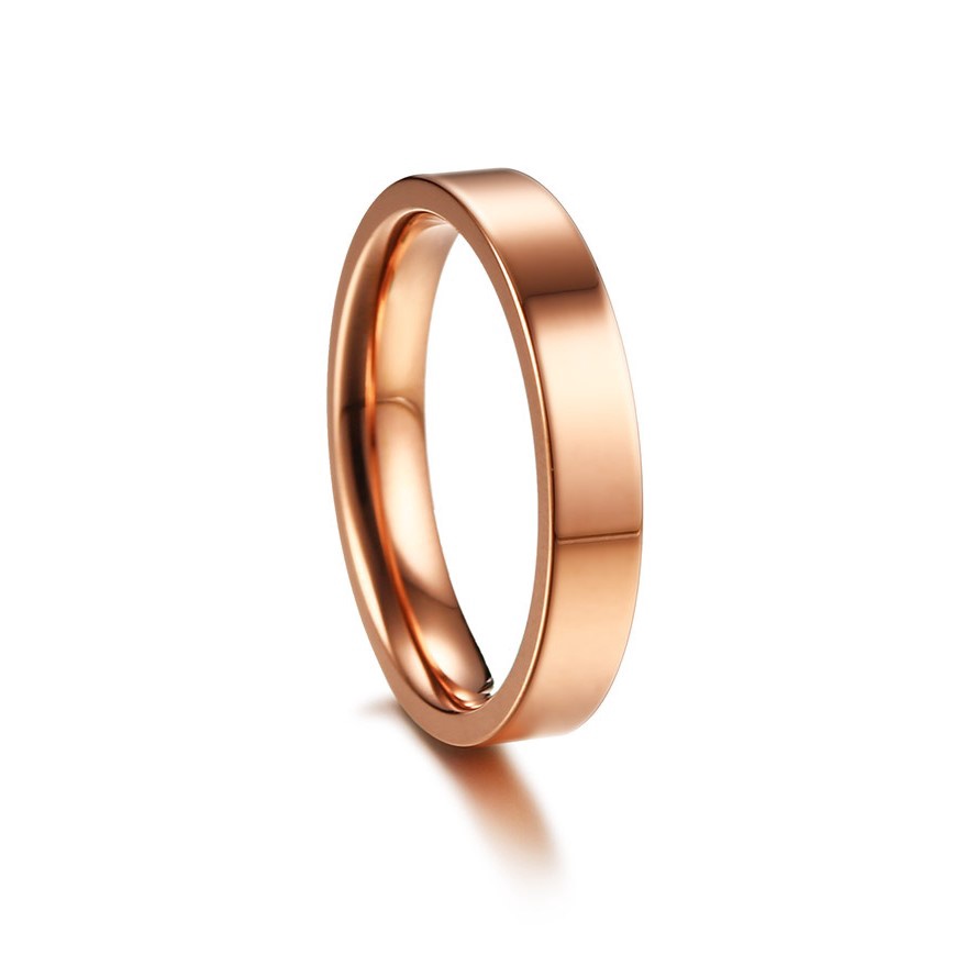 Nhẫn nam nữ tròn Merin Accessories màu bạc thời trang chất Titan đẹp đơn giản không gỉ - Nhẫn Sigol