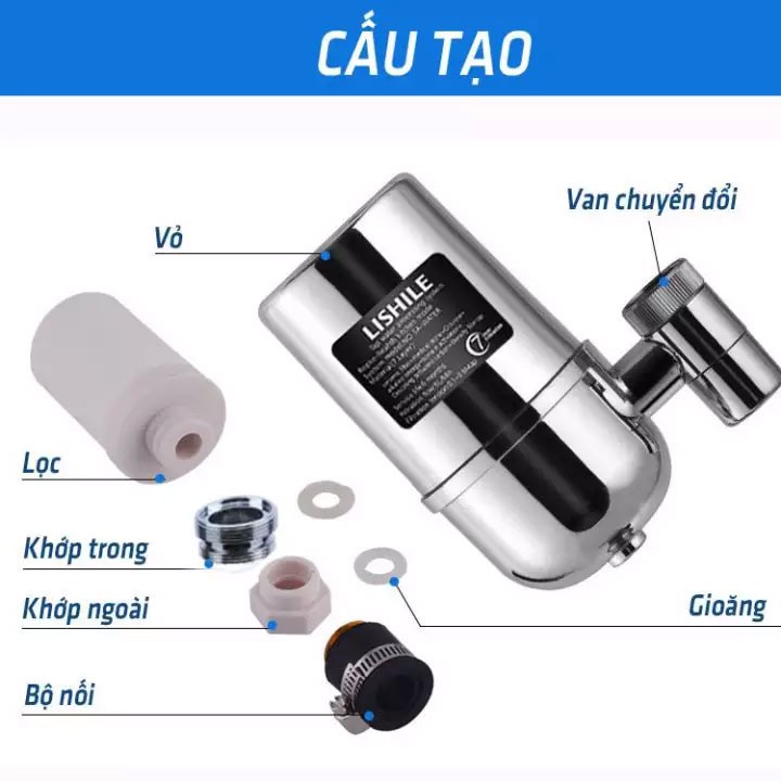 Máy Lọc Nước Tại Vòi Cho Gia Đình ⚡️Tặng Kèm 1 Lõi Lọc⚡️ Máy Lọc Nước Cao Cấp Đảm Bảo An Toàn Tuyệt Đối