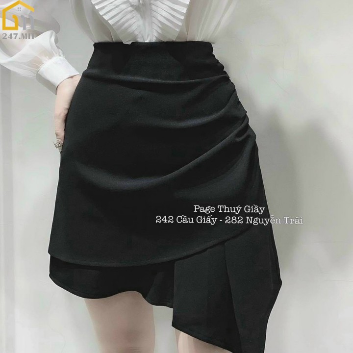 [Mã SKAMCLU7 giảm 10% tối đa 50K đơn 0Đ] Chân váy chữ A vạt xếp hot | BigBuy360 - bigbuy360.vn