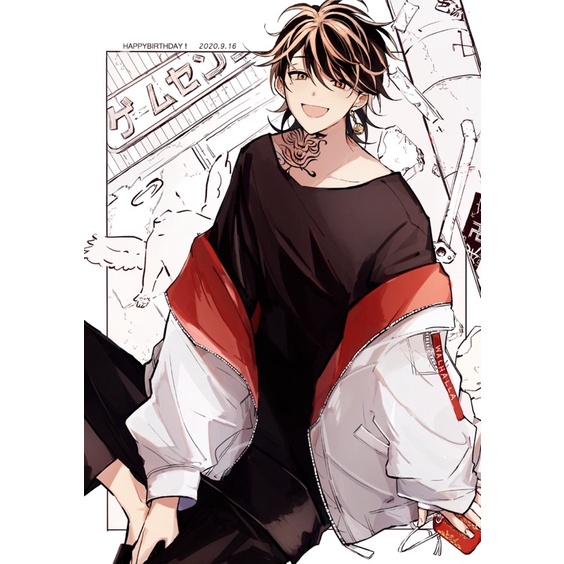 Sticker Kazutora Hanemiya 31 cái ép lụa khác nhau/ hình dán tokyo revengers takemichi