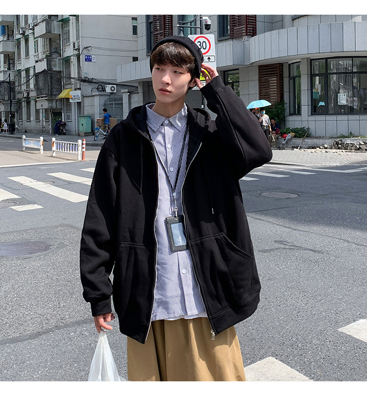 Áo Khoác Tay Dài Màu Trơn Đơn Giản Size S-3Xl Cho Nam | BigBuy360 - bigbuy360.vn