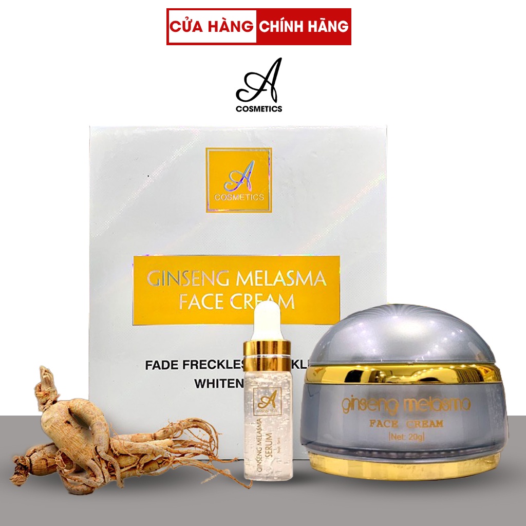 Kem dưỡng trắng da mặt,Face nám nhân sâm Acosmetics ngừa nám tàn nhang, 25g