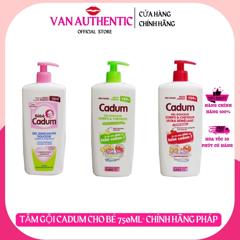 Sữa tắm Cadum 750ml cho bé