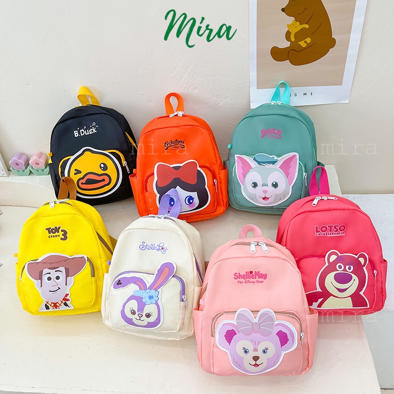 2 Cỡ Lớn Nhỏ - Balo Đi Học, Cặp Cho Bé Phong Cách Anime Hoạt Hình Dễ Thương Cho Mẹ & Bé Mang Đôi MIRA-TV58086