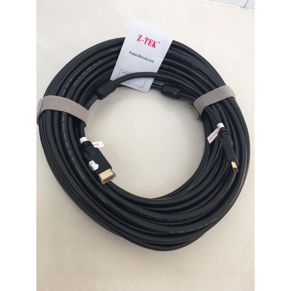 Cáp HDMI 30m Z-Tek ZE621 FullHD chuẩn 2.0v hỗ trợ 4K*2K - Hãng phân phối