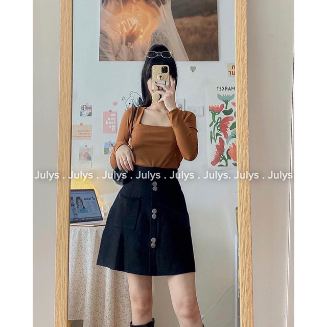 Chân váy LEN XOÈ JULYS STORE (ảnh shop chụp kèm video cận chất) | BigBuy360 - bigbuy360.vn