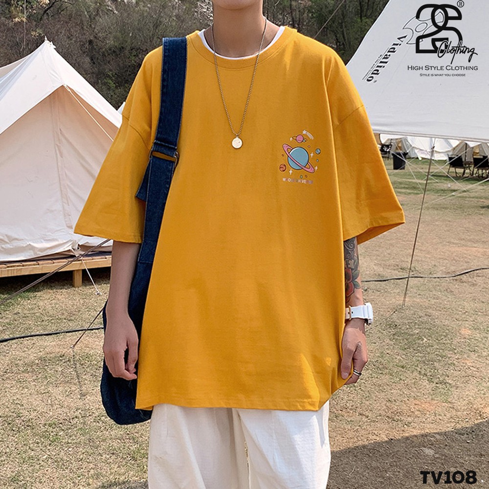 Áo Thun Trắng From Rộng Nam Cổ Tròn Tay Lỡ 2s Clothing Áo Phông Unisex Cotton Oversize Form Rộng Giá Rẻ In Hình TV108 | BigBuy360 - bigbuy360.vn