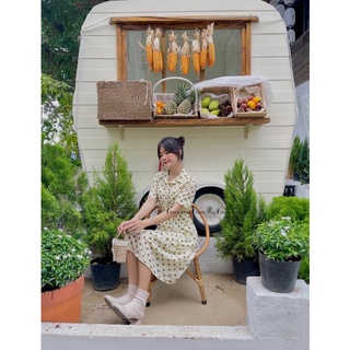 ĐẦM MIDI CỔ SƠMI CÓ TÚI