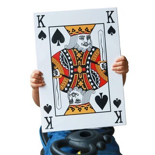 Bộ bài tây/ bài poker kích thước lớn,cỡ lớn, loại to - Bộ Bài Tây Bài Poker  khổng lồ A4