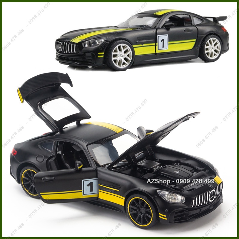 Xe Mô Hình Kim Loại Mercedes Amg Gt Tỉ Lệ 1/32 - Miniauto - 9822