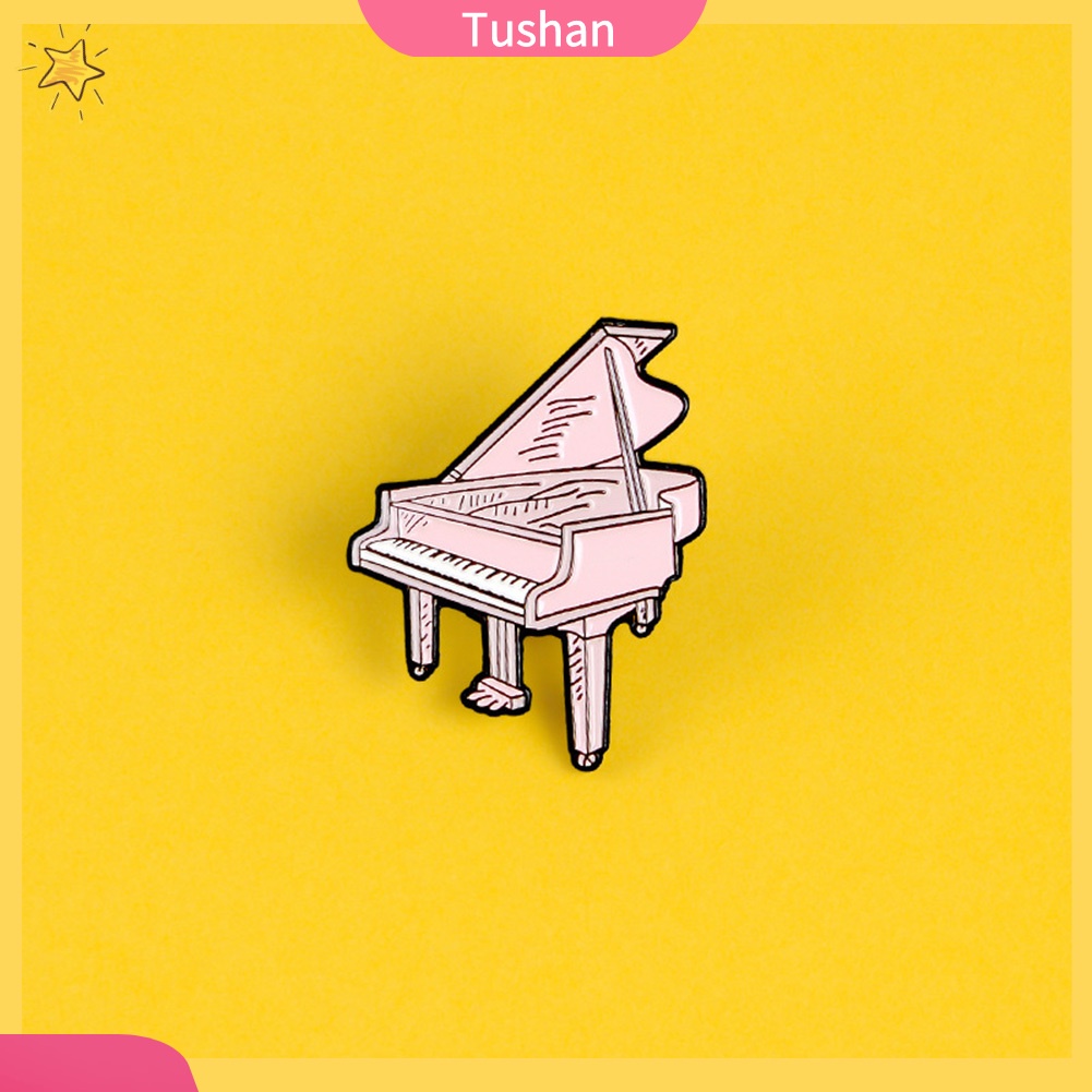 Trâm Cài Áo Hình Đàn Piano Hoạt Hình Unisex