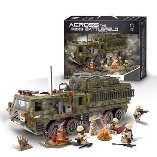 (có sẵn) Bộ Lắp Ráp mô hình Xe Tải Quân Sự Hạng Nặng Xingbao 06014 - Army XB06014