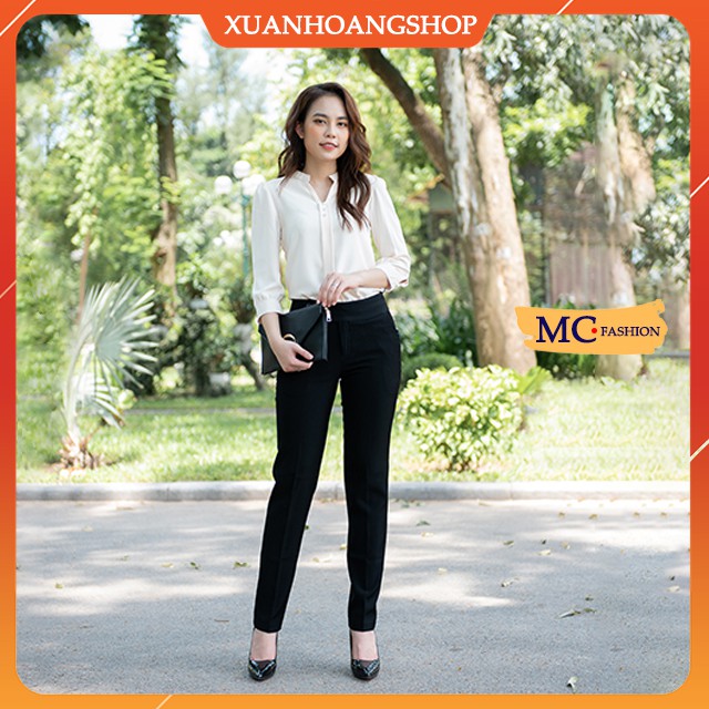 Quần Tây Nữ  Mc Fashion Ống Đứng Đẹp, Lưng Cao, Kiểu Âu Phục Nữ Công Sở,Có 2 Màu ( Xanh Tím Than, Đen ) Q0285 | BigBuy360 - bigbuy360.vn