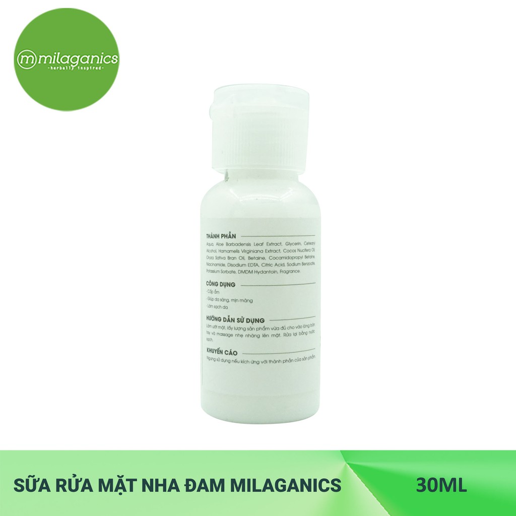 Sữa Rửa Mặt Nha Đam Milaganics 30ml | BigBuy360 - bigbuy360.vn