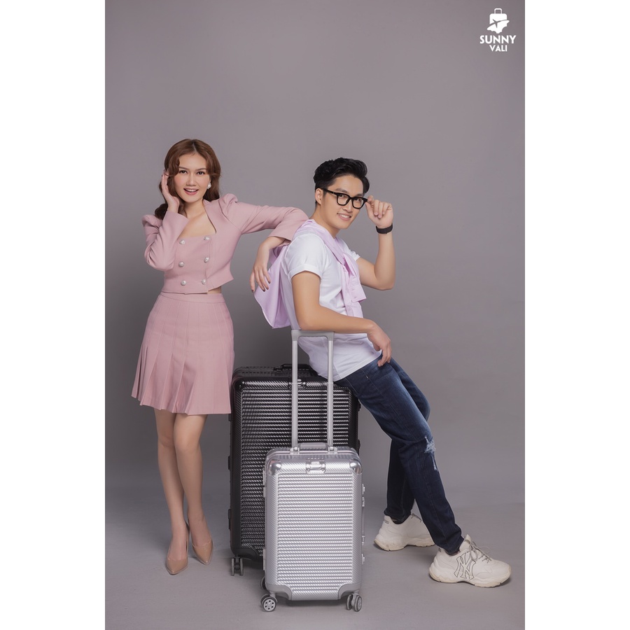 Vali kéo du lịch thời trang khung nhôm SUNNY RIO821