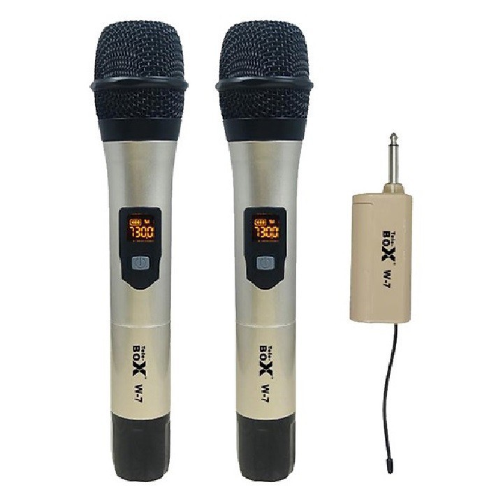 Micro karaoke không dây Telebox W7 bộ 2 cái cao cấp- Bảo hành 1 đổi 1 trong vòng 14 ngày