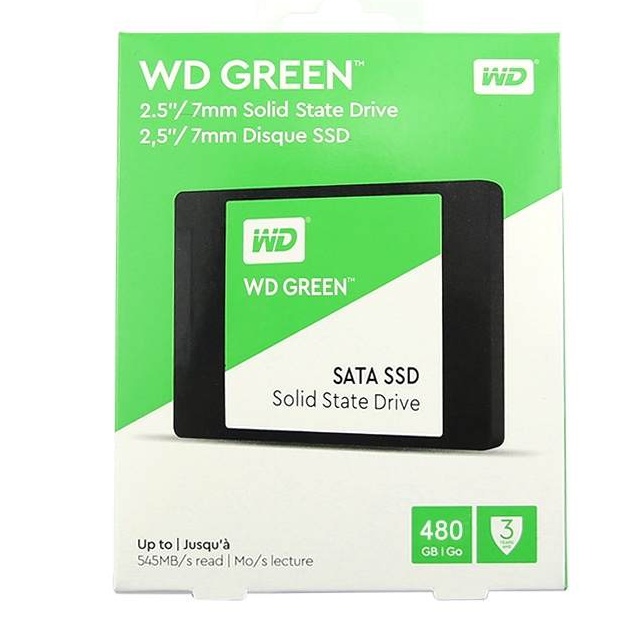 Ổ cứng SSD WD Green 120GB 240gb 480gb 1TB 2.5" Sata 3 Cài sẵn win 10- Bảo hành 36 tháng