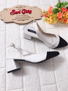 giày sandal bít mũi gót 5p hot hit mã H9