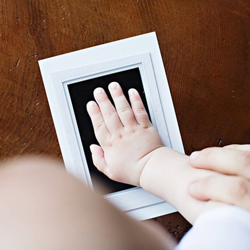 Bộ Kẹp Thẻ In Dấu Tay Chân Không Độc Hại An Toàn Cho Bé Sơ Sinh