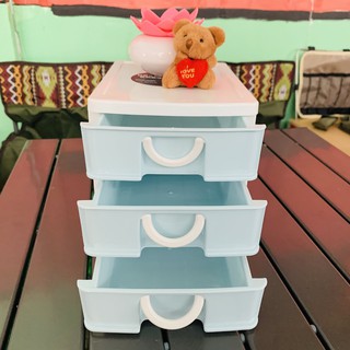 TỦ NHỰA MINI 3 NGĂN ĐỂ BÀN