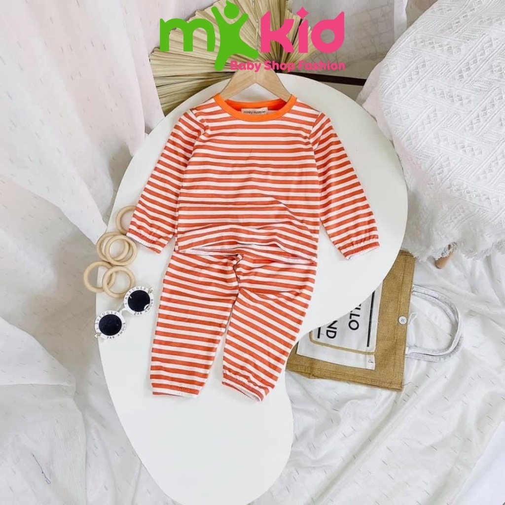 Bộ Thu Đông Dài Tay Cho Bé  Bộ Cotton Dài Tay Minky Mom Cho Bé Trai Bé Gái Với Họa Tiết Siêu Dễ Thương .