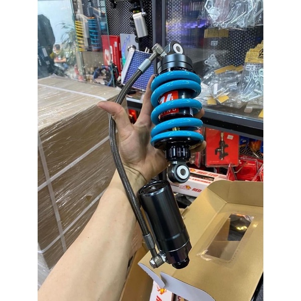 Phuộc REDLEO bình dầu xoay 360 cho Exciter150-155 , Winner/Sonic