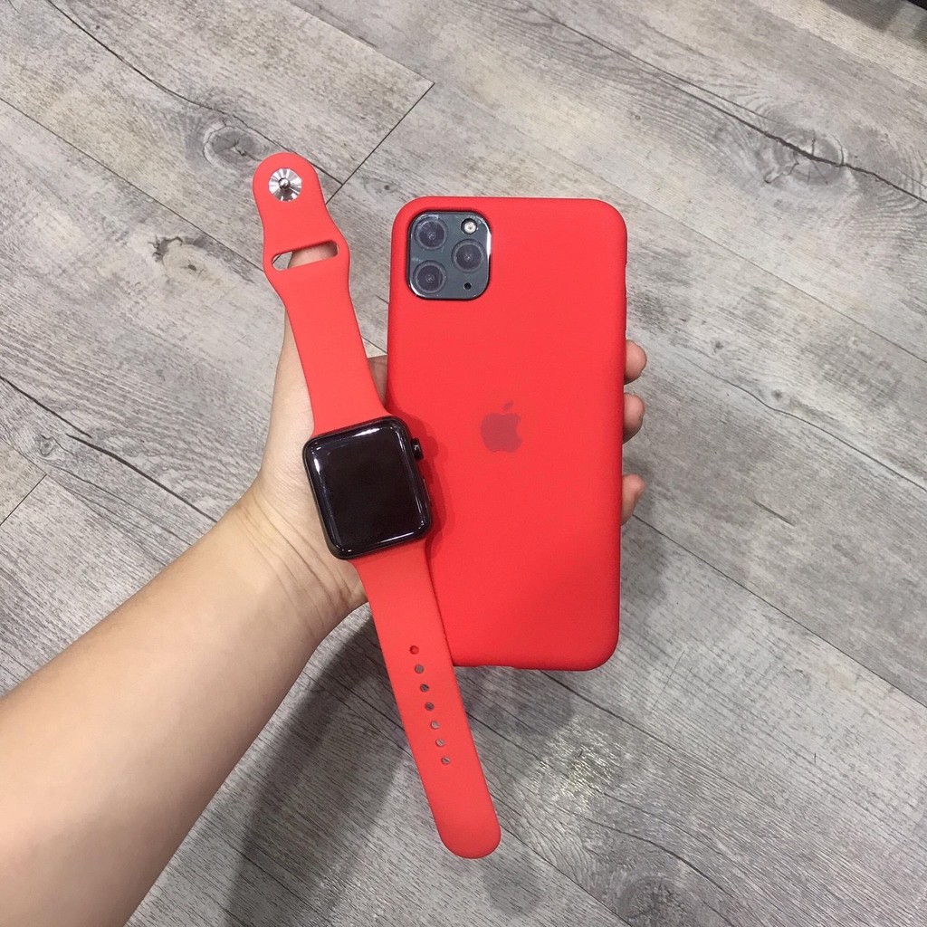 Combo Ốp Chống Bẩn - Dây Apple Watch Cao Su  Iphone 6/ 6plus / 7/ 8/ 7plus / X/ Xs max / 11/ 11pro/ 11promax