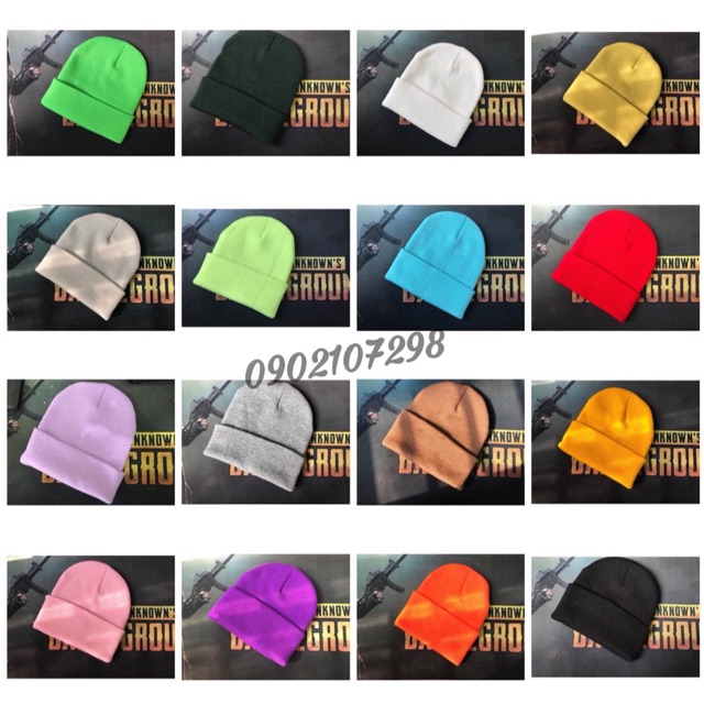 [Mã FASHIONMON194 giảm 10K đơn 20K] [Chuyên Sỉ] Mũ Len Trơn Beanie Nhiều Màu Cho Nam Nữ 30cm