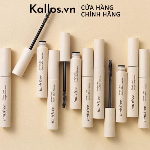 Mascara Dài Mi Innisfree Simple Label Long Curl, Volume Curl - Kallos Vietnam