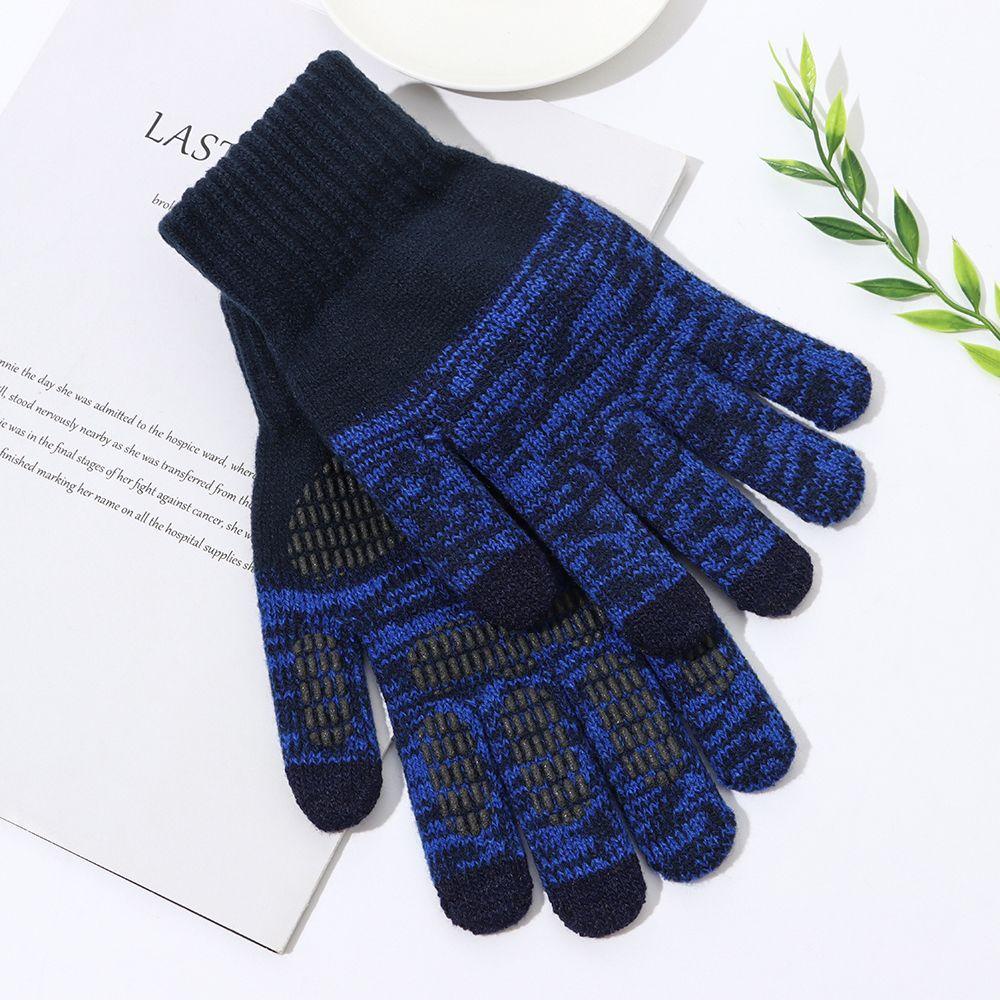 Găng Tay Lái Xe Dệt Kim Mềm Co Giãn Giữ Ấm Cánh Tay Cho Nam